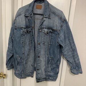 American Eagle Outfitters Blue Jean Jacket Relaxed Fit